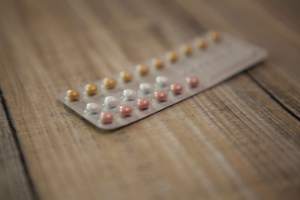 Birth control pills, healthcare photo. Free public domain CC0 image.