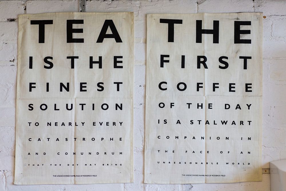 Tea & coffee poster decoration. Free public domain CC0 image
