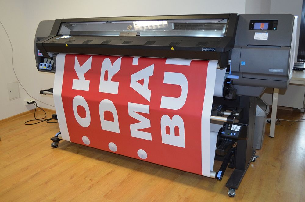 Large printing machine. Free public domain CC0 photo.