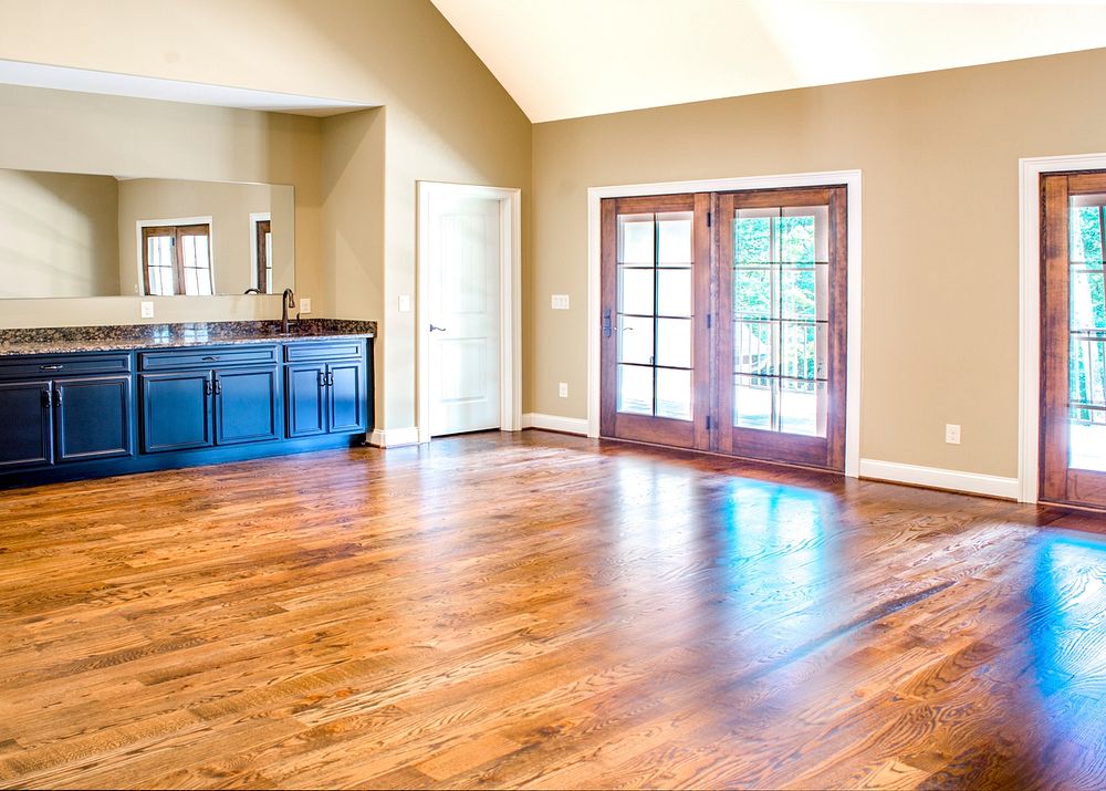 Wooden floor in house. Free public domain CC0 photo.