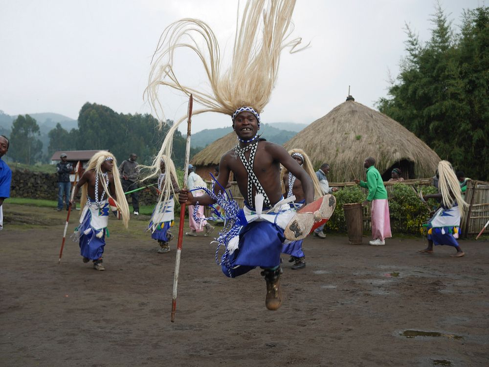 Tribe dancing performance, Rwanda, East Africa - 1 March 2016