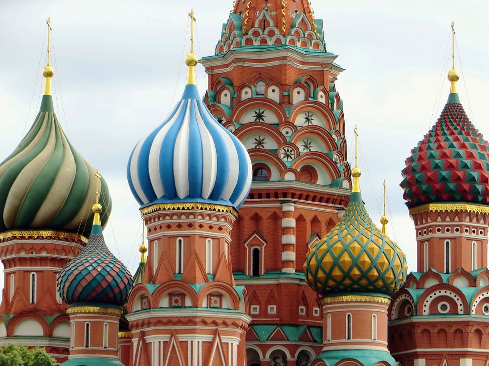 St. Basil's Cathedral in Moscow. Free public domain CC0 photo