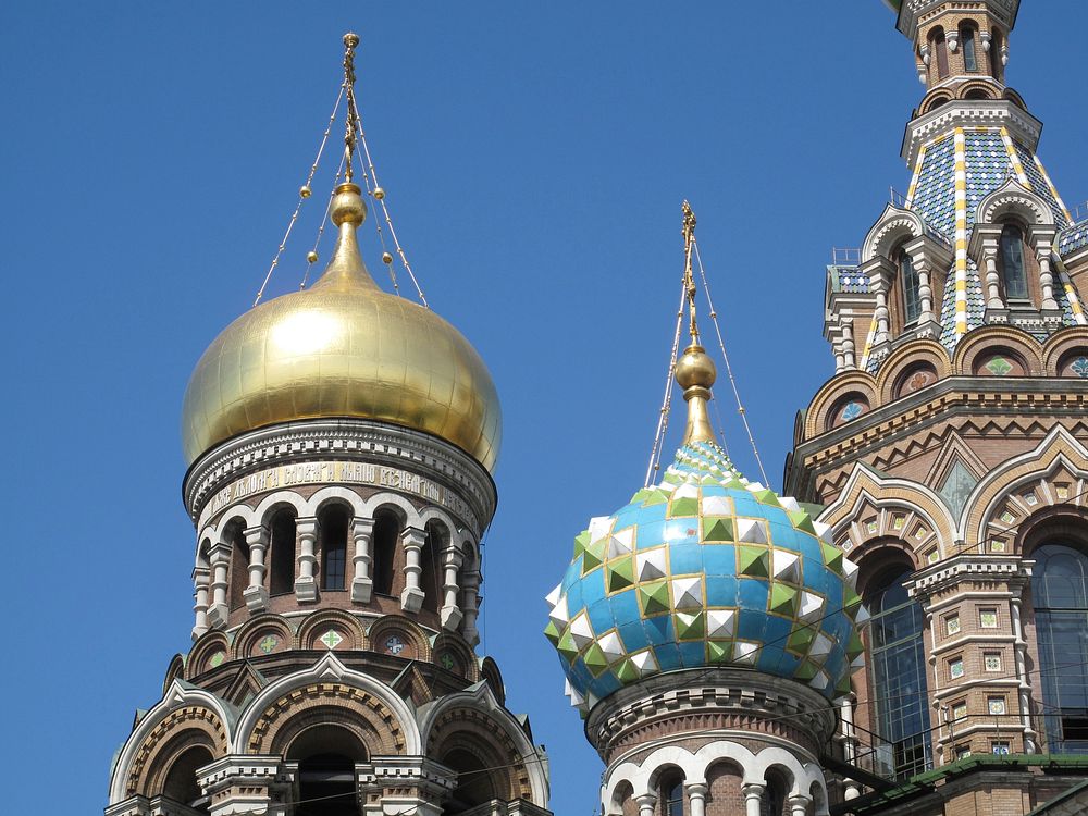 St Petersburg cathedral architecture. Free public domain CC0 image.