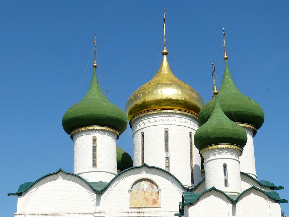 Russian orthodox church architecture. Free public domain CC0 image.