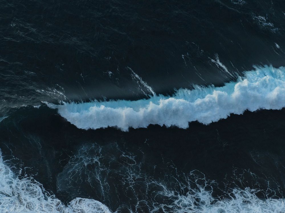 Sea waves close up. Free public domain CC0 photo.