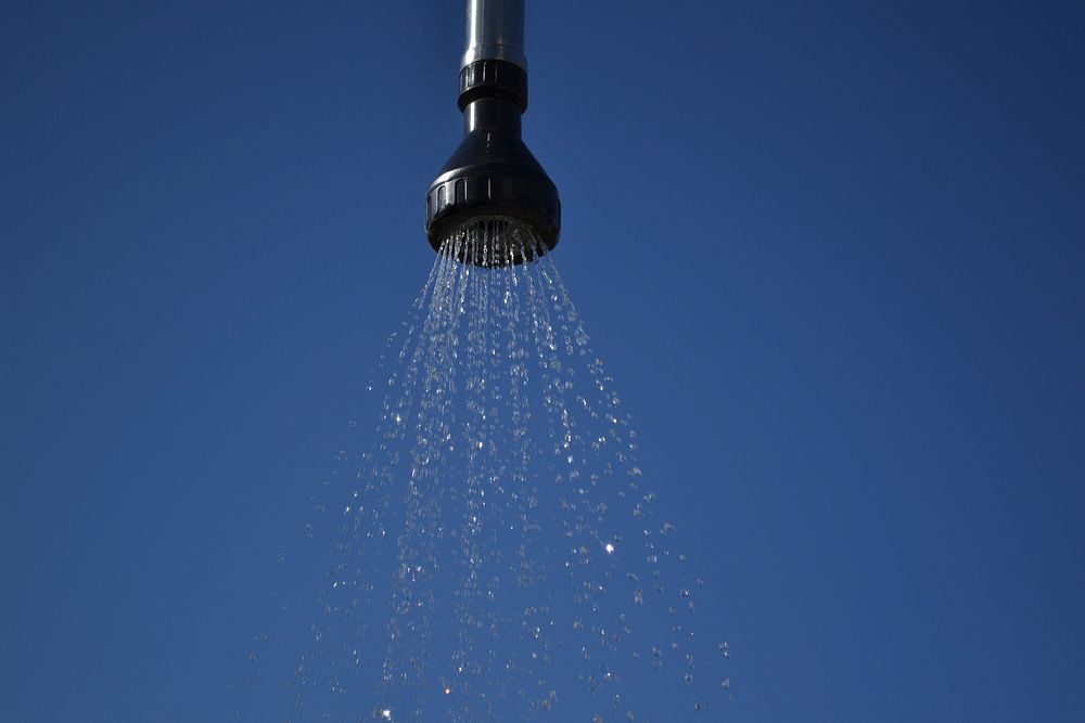 Shower water. Free public domain CC0 photo.