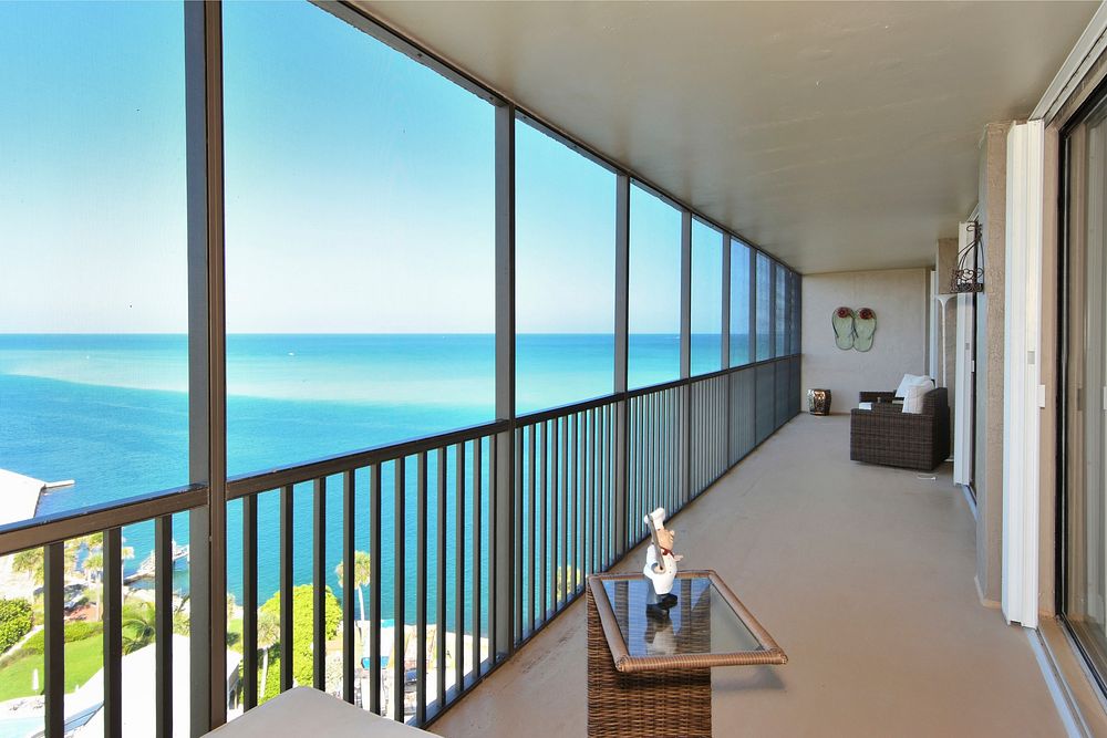 Beautiful beach view room model. Free public domain CC0 photo.