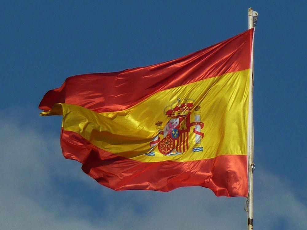 Spanish flag. Free public domain CC0 image.