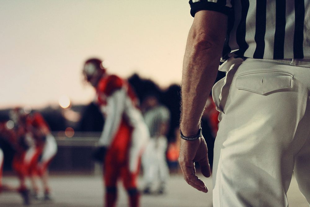 Rugby referee, free public domain CC0 photo