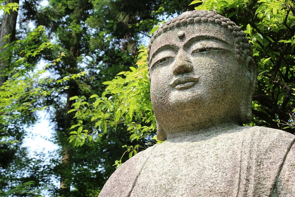 Buddha statue background. Free public domain CC0 image.