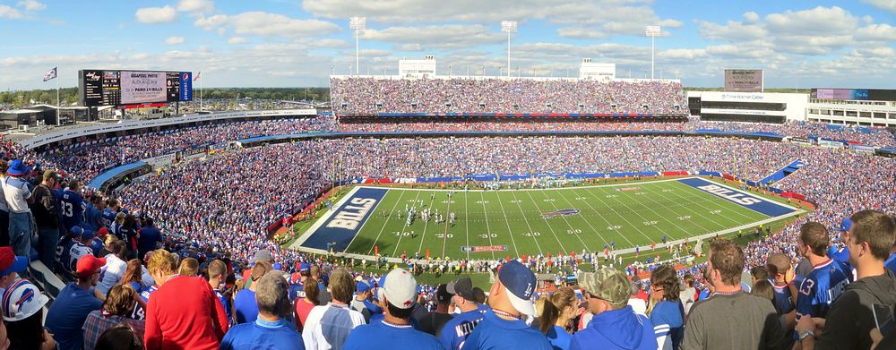 American football stadium. Free public domain CC0 photo.