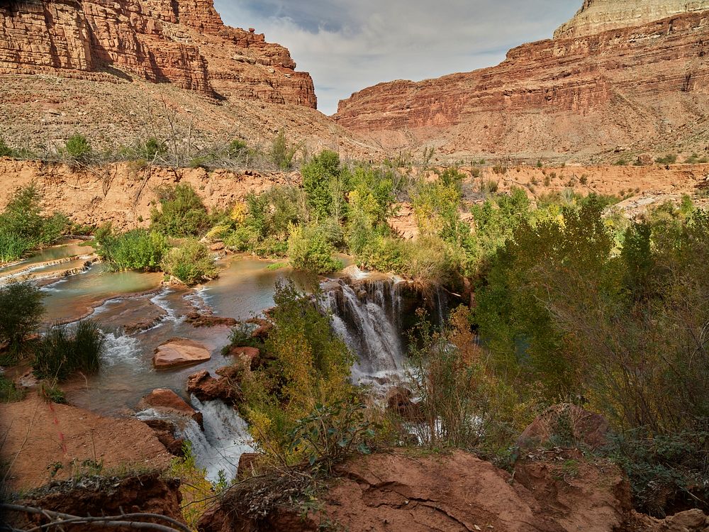One of five different sets of waterfalls in Arizona&rsquo;s Havasu Canyon, an offshoot of Grand Canyon National Park but on…