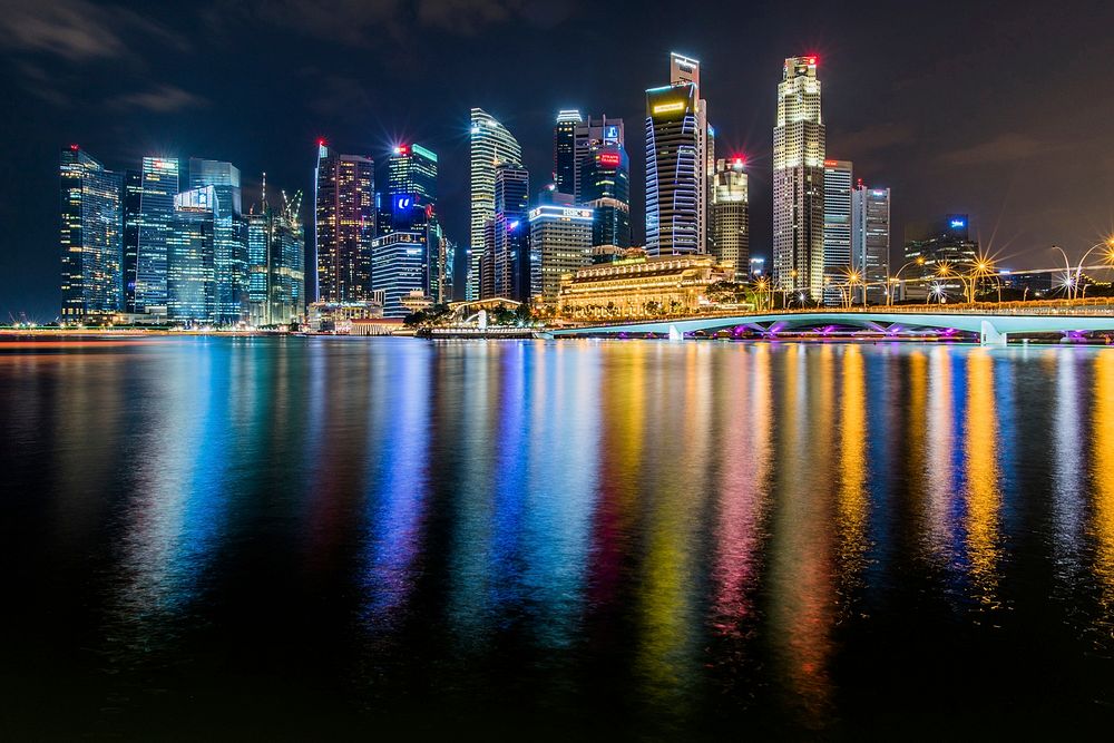 Singapore City Lights | Free Photo - rawpixel