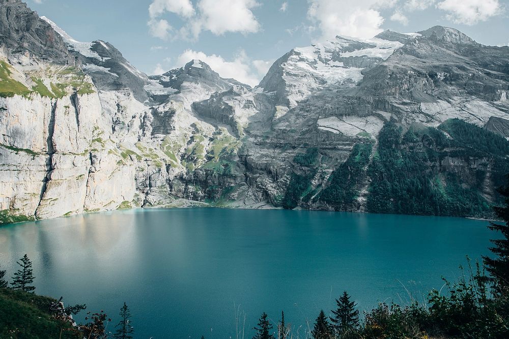 Crystal Clear Alpine Lake 