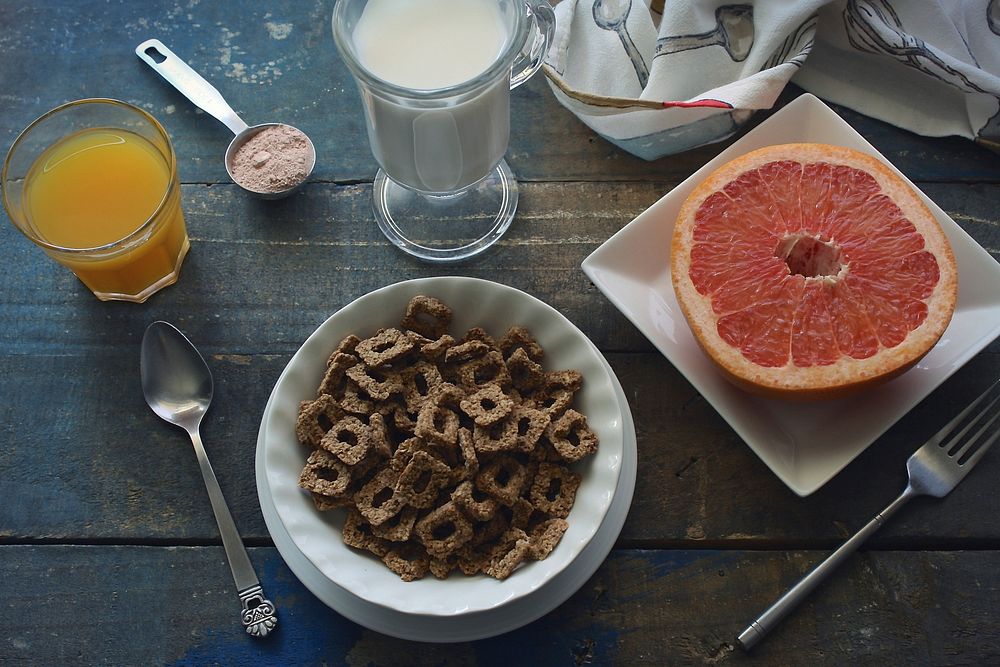 Free fibre breakfast cereal image, public domain food CC0 photo.