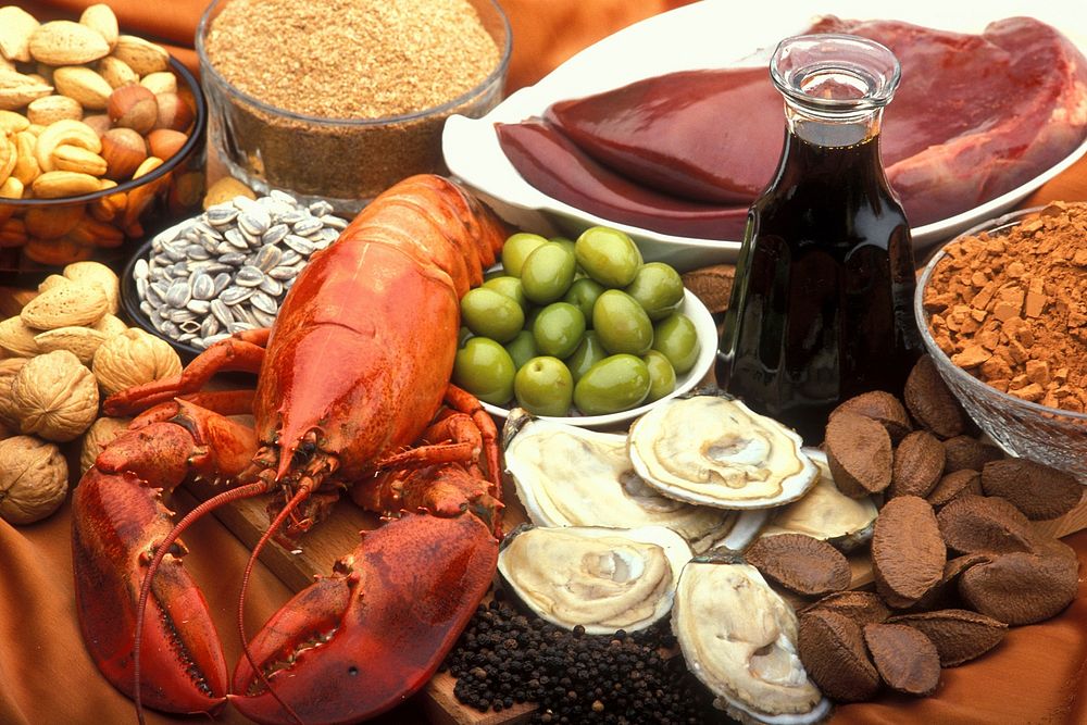 Free lobster, oyster image, public domain food CC0 photo.