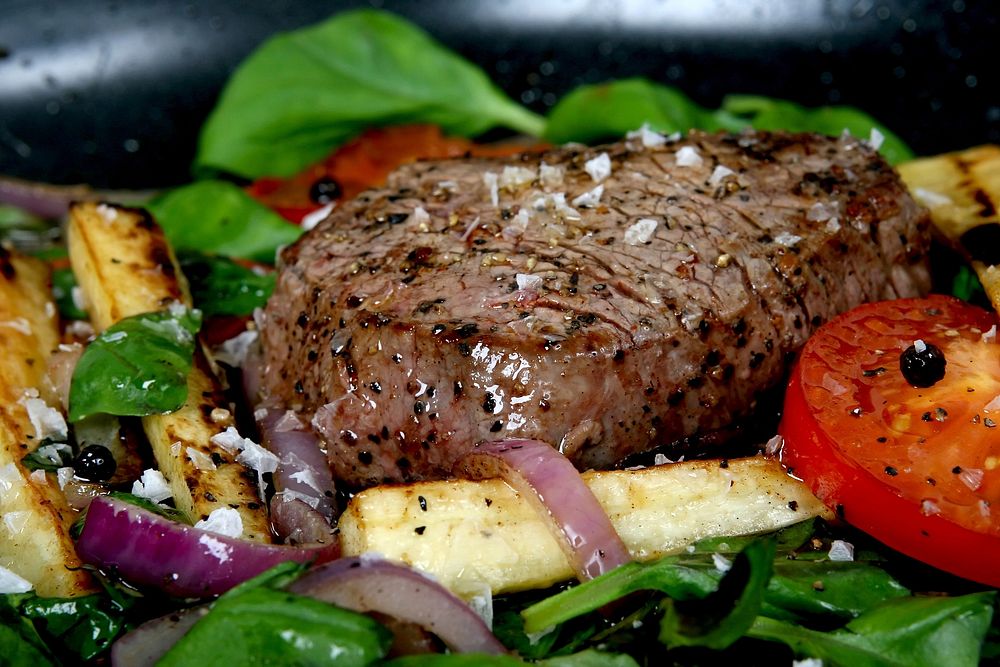 Free beef steak photo, public domain food CC0 image.