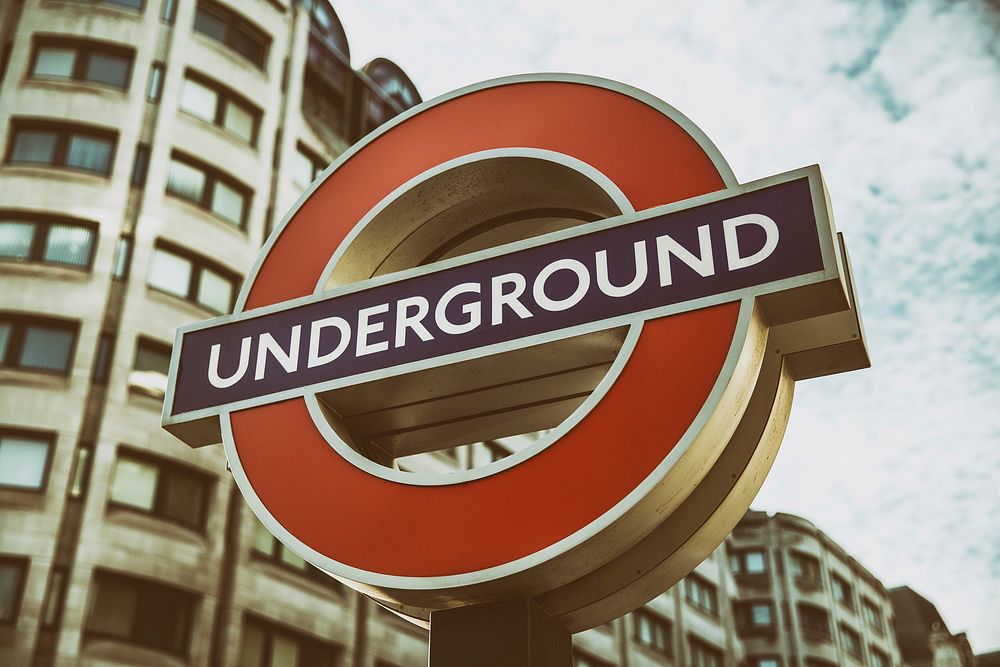 London Underground Sign. England, UK - Date unknown