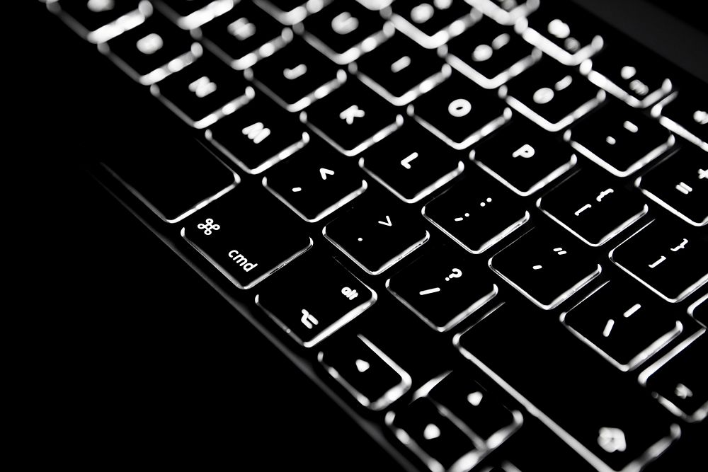 Wireless keyboard background, free public domain CC0 photo.