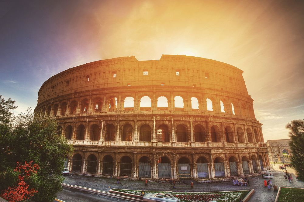 Free Colosseum in Rome, Italy photo, public domain travel CC0 image.