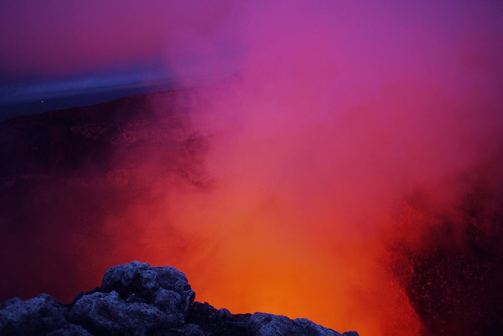 Free volcano lava photo, public domain CC0 image.