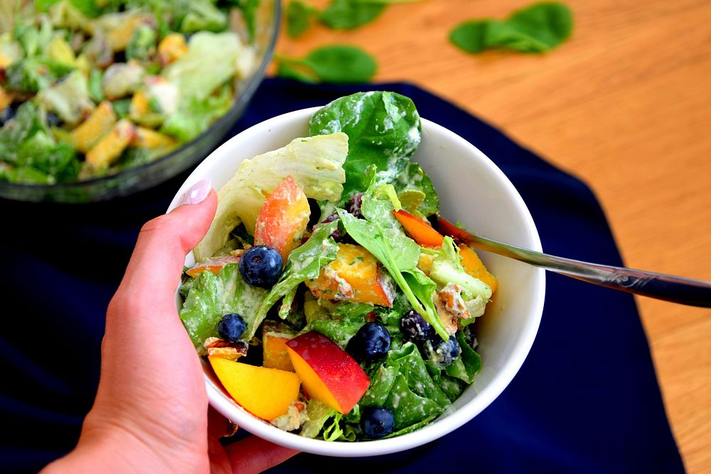 Free salad lunch bowl image, public domain food CC0 photo.