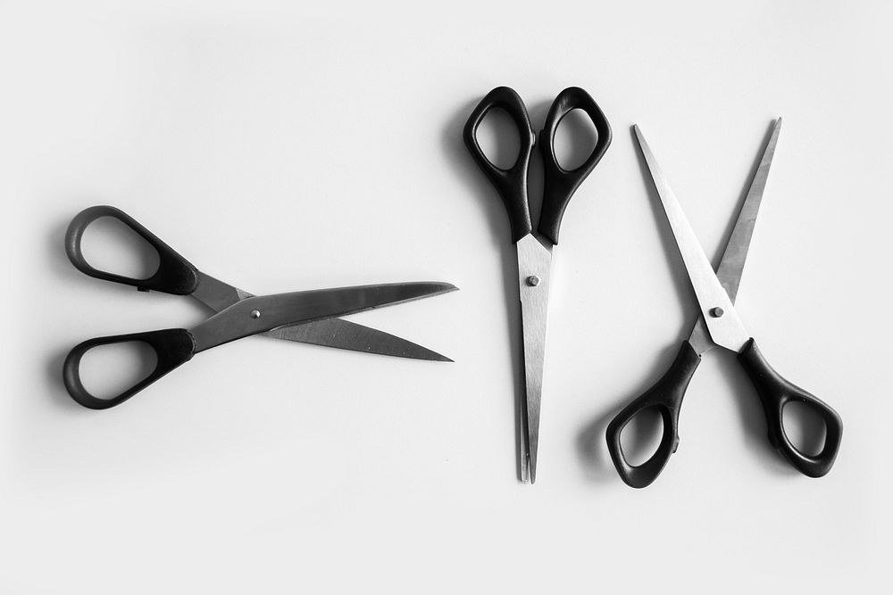Free office scissors image, public domain tool CC0 photo.