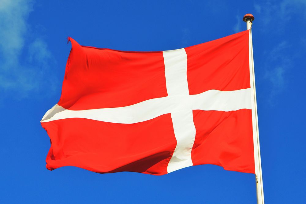 Free Denmark flag image, public domain CC0 photo.