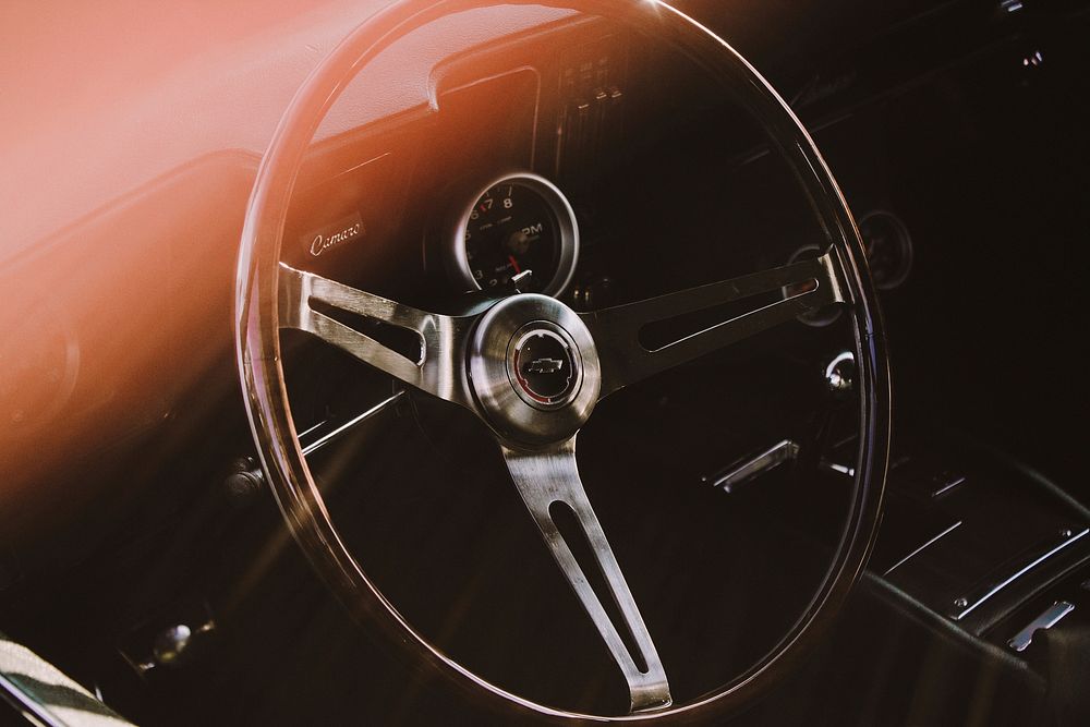 Chevrolet Camaro Car Steering Wheel. Location Unknown, Date Unknown. 