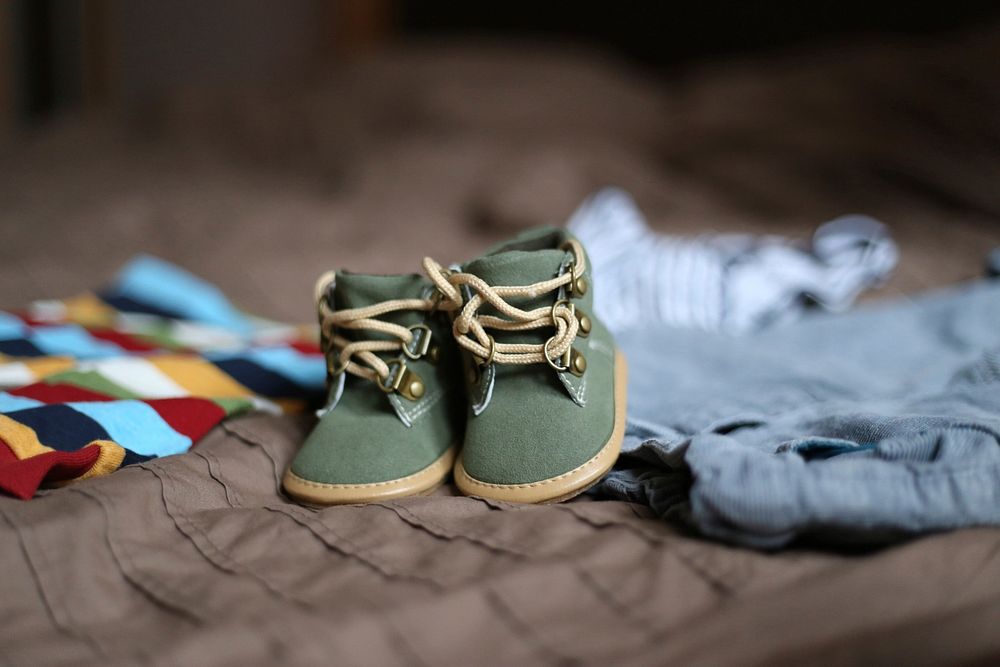 Free cute baby shoe image, public domain love CC0 photo.