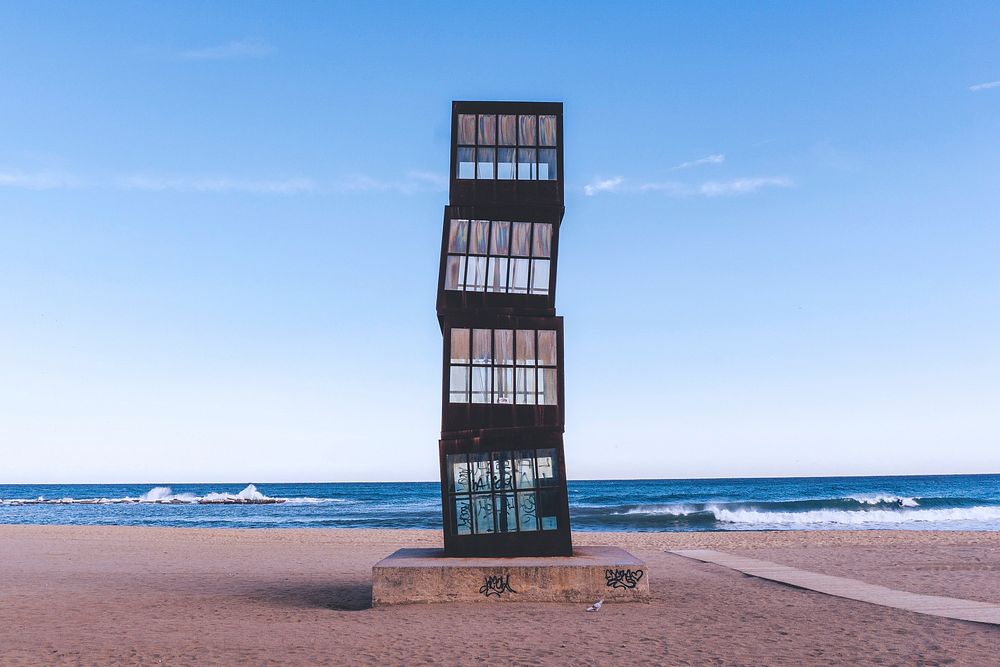 Beach Tower in Barcelona, Spain, date unknown.