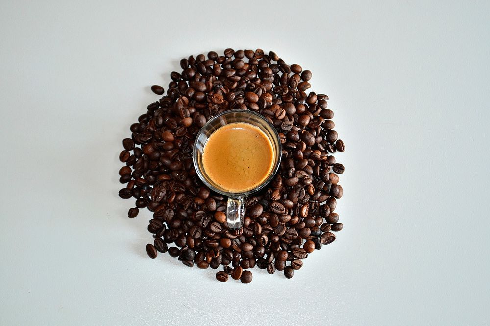 Free coffee beans photo, public domain drink CC0 image.