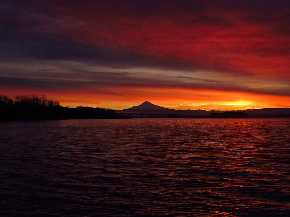 Mountain Lake Sunset 