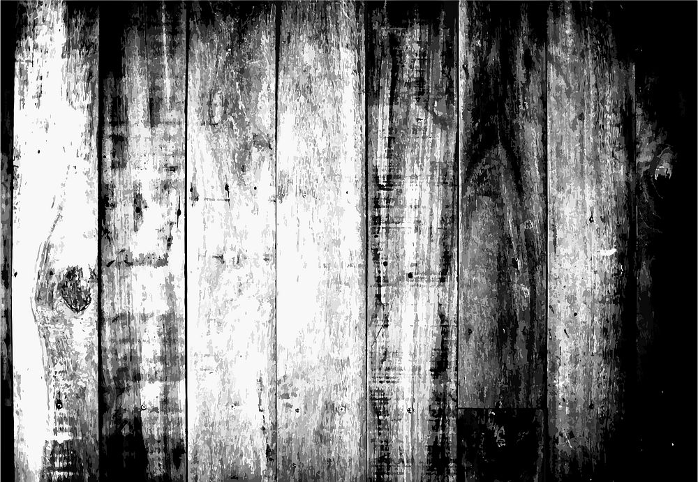 Old black and white wooden textured pattern background