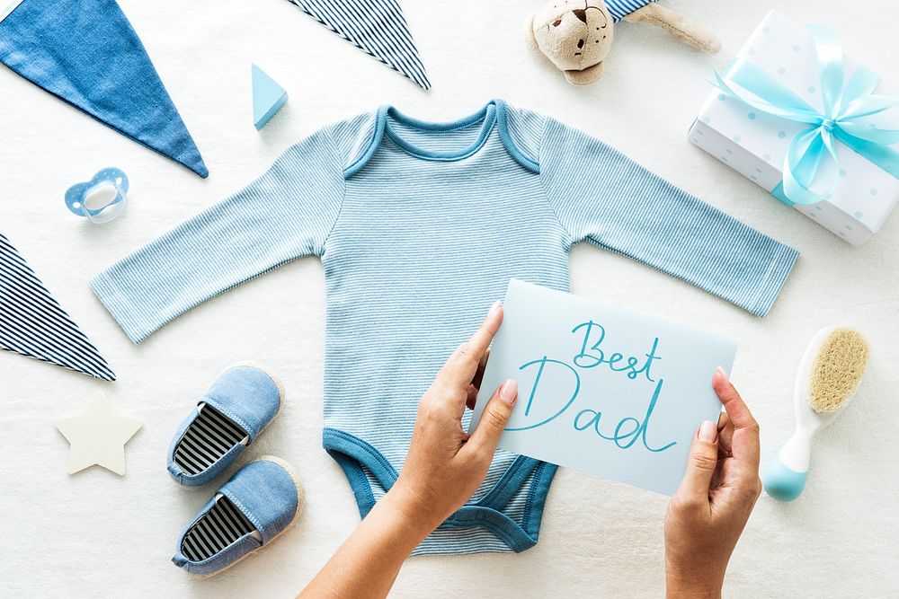 Baby shower themed Best Dad card