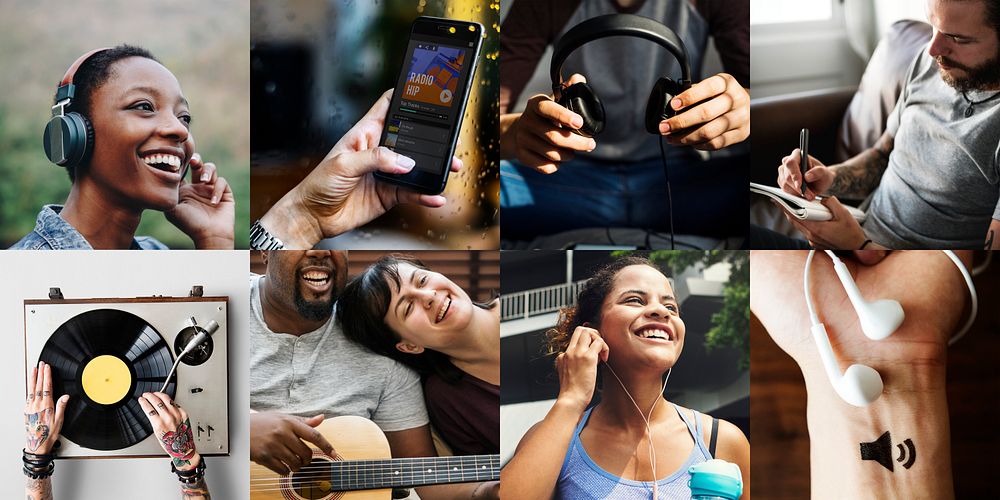 People enjoying and playing music images