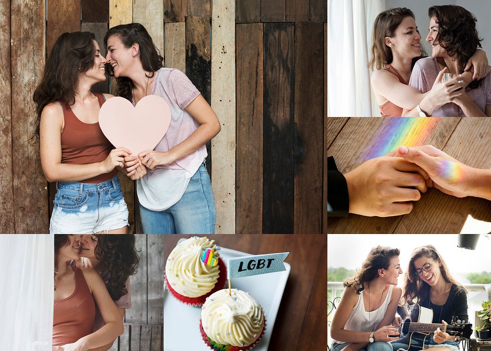 Compilation of love and lgbt themed images