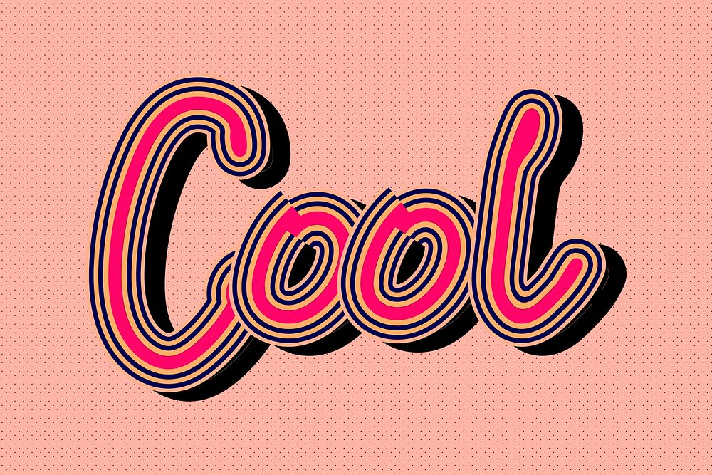 Psd Cool hot pink with peachy wallpaper typography