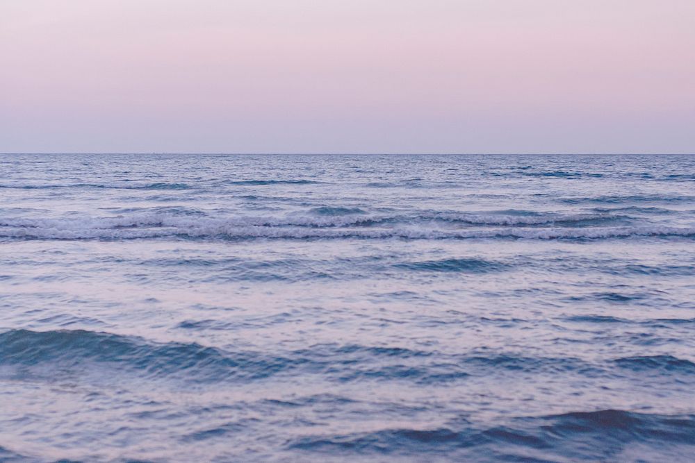 Ocean waves purple sea background