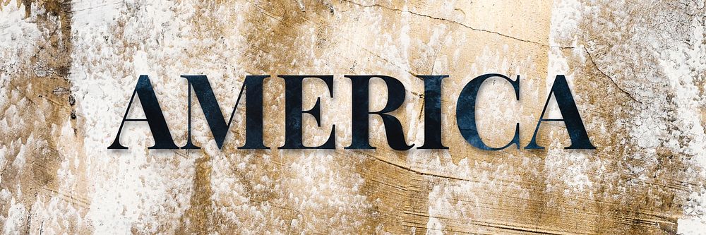 America lettering font typography