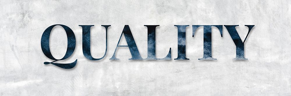 Quality banner word art typography