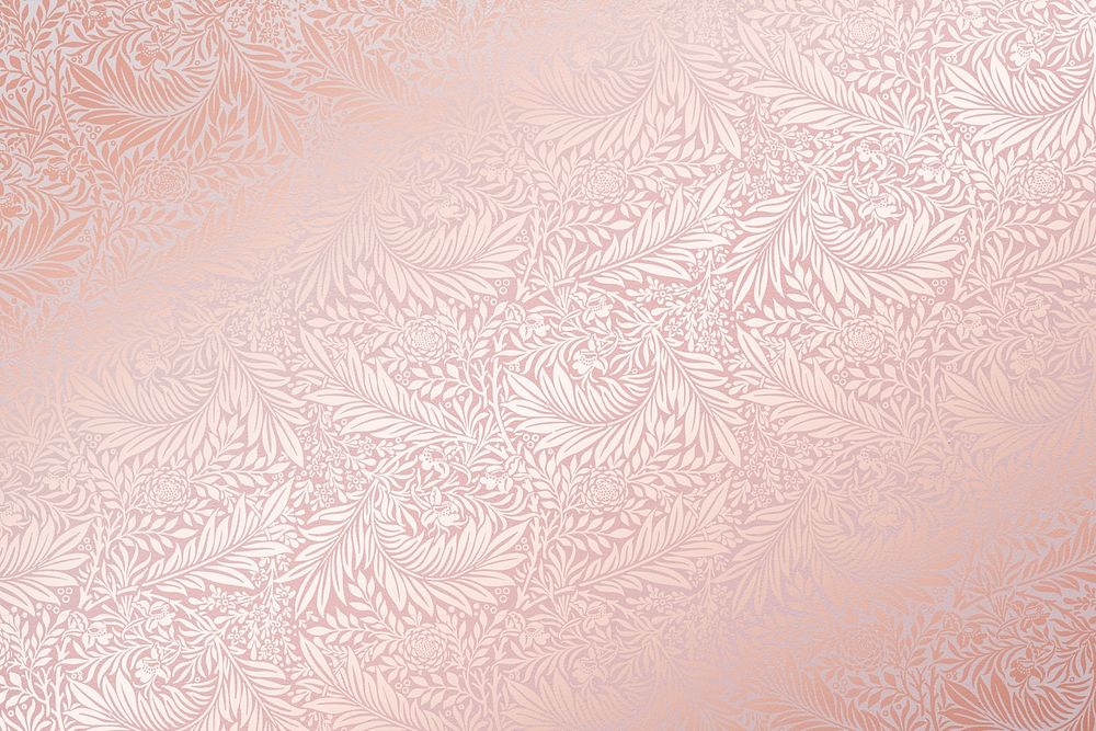 Aesthetic botanical background, pink vintage pattern design psd