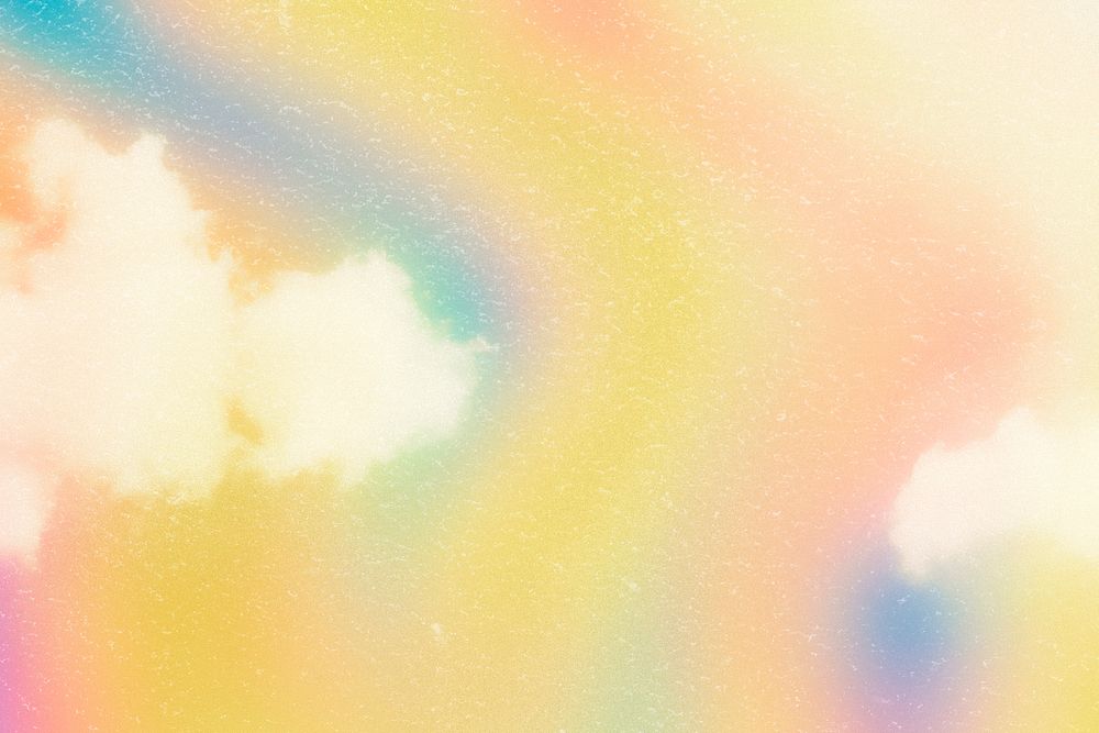 Yellow pastel aesthetic abstract cloudscape wallpaper