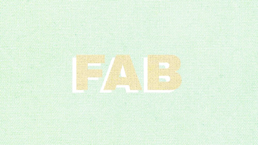 Fab pastel textured font typography