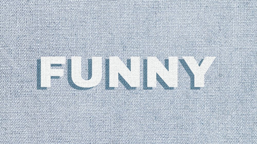 Funny text pastel fabric texture