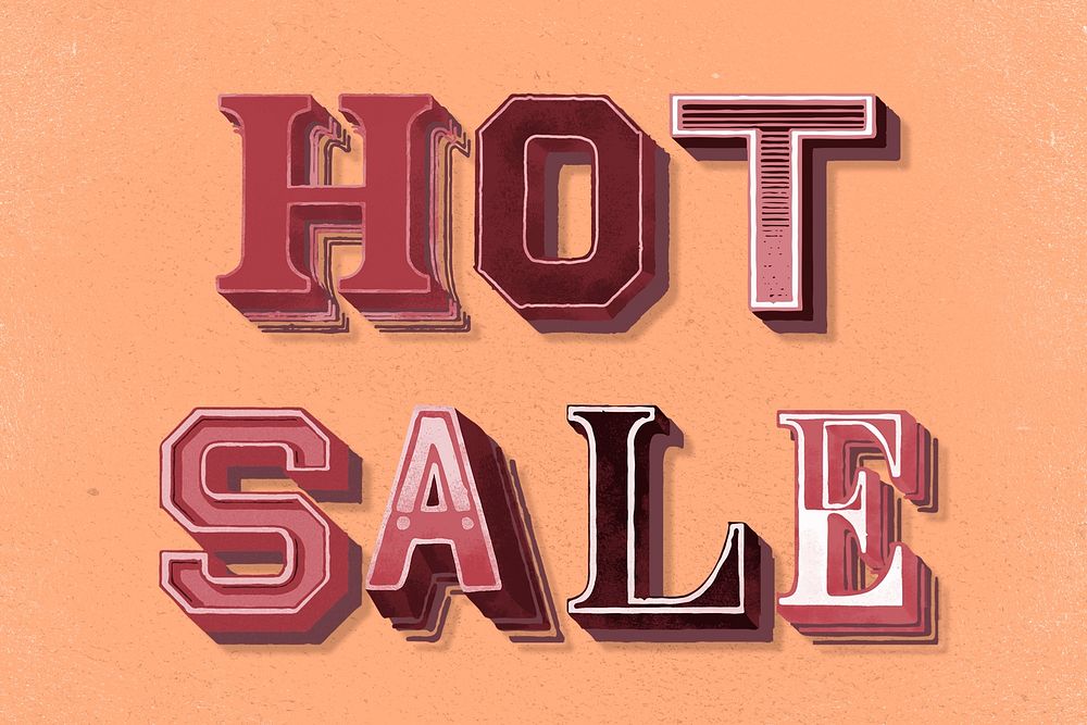 Hot sale word clipart vintage typography