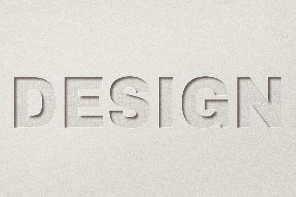 Design paper cut lettering word art