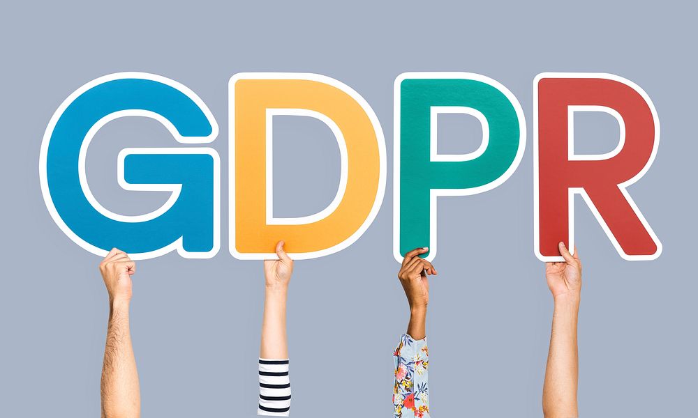 Colorful letters forming the word GDPR