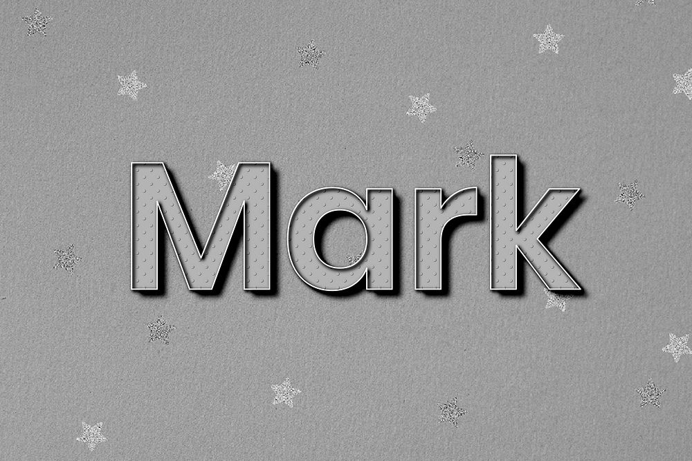 Mary name polka dot lettering font typography