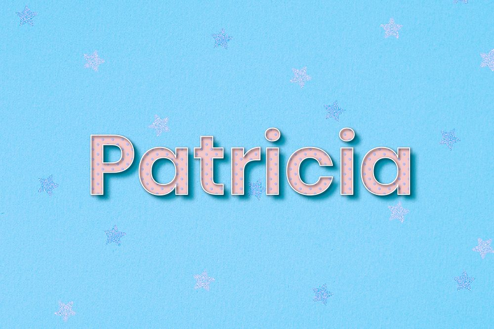Patricia emale name typography text
